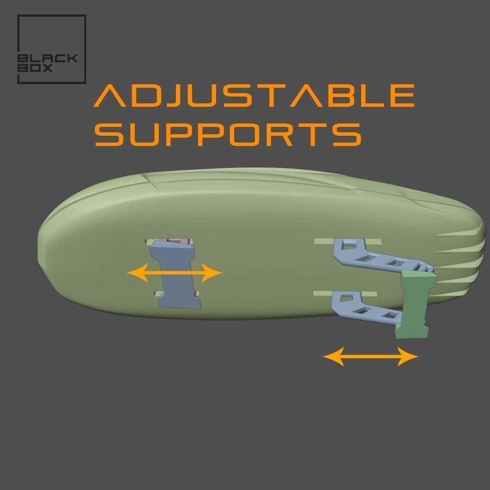 Ski box for Diecast and RC - Roof box 1-24 and 1-64 3D print model_11