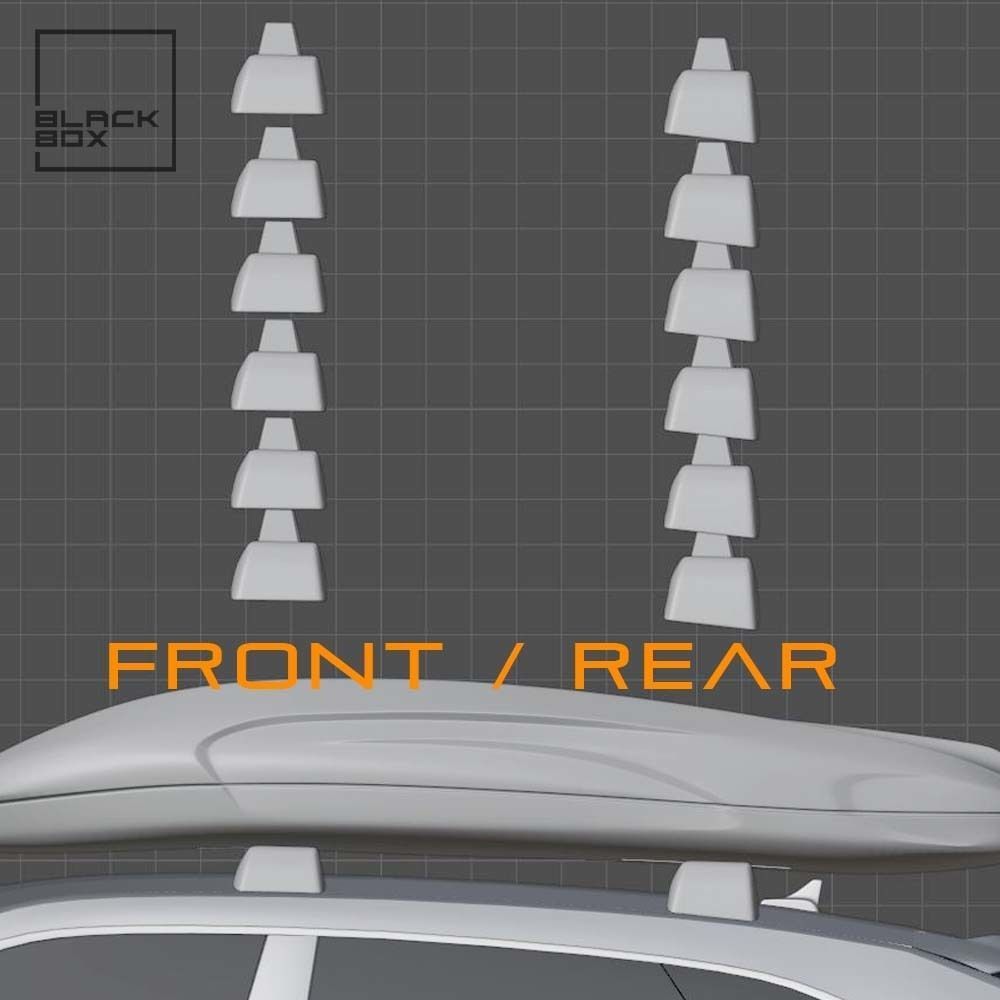 Ski box for Diecast and RC - Roof box 1-24 and 1-64 3D print model_13
