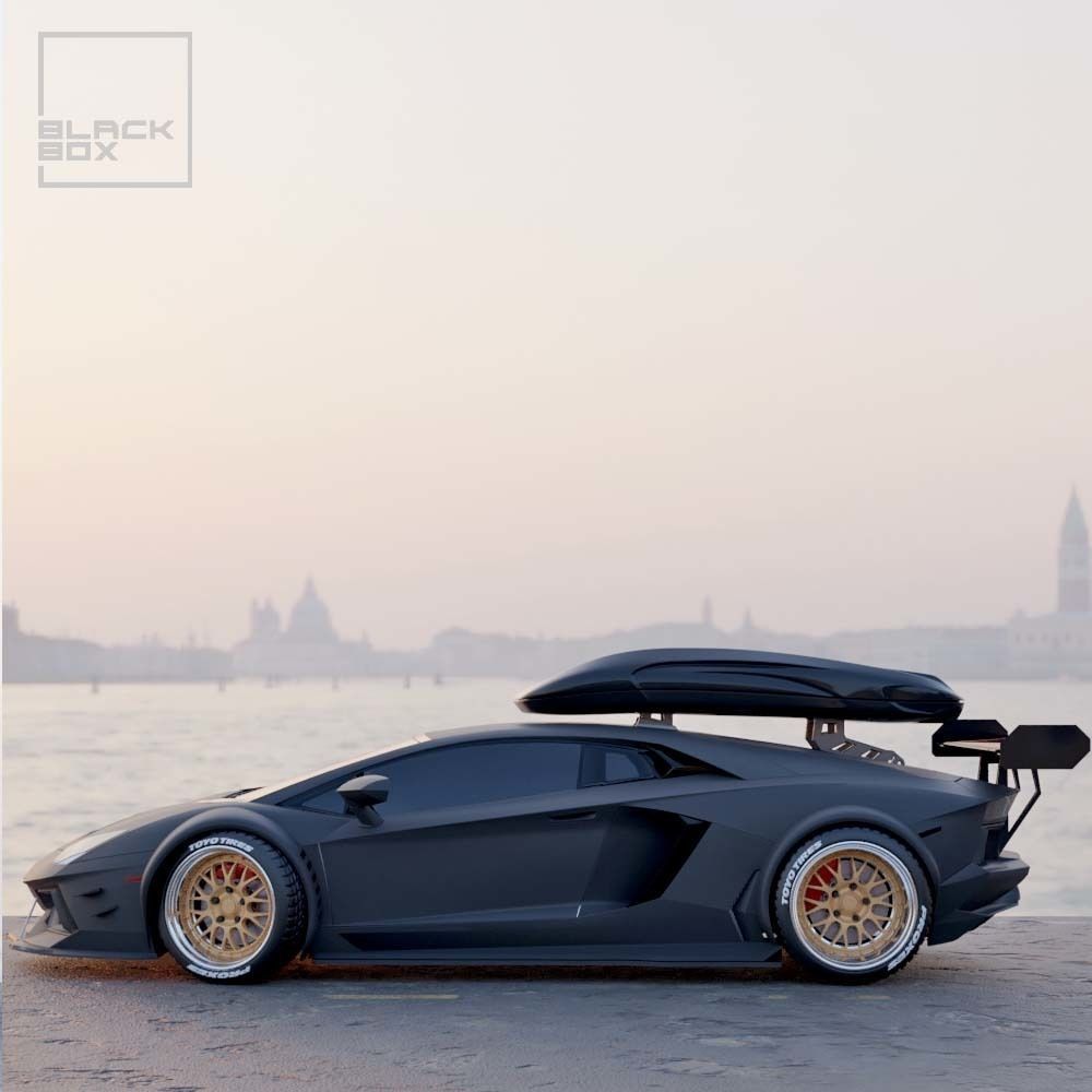 Ski box for Diecast and RC - Roof box 1-24 and 1-64 3D print model_2