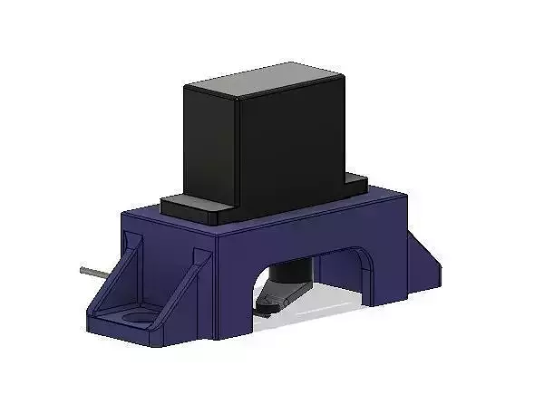 Model Railway Railroad Servo Surface Mount Bracket 2 3D print model