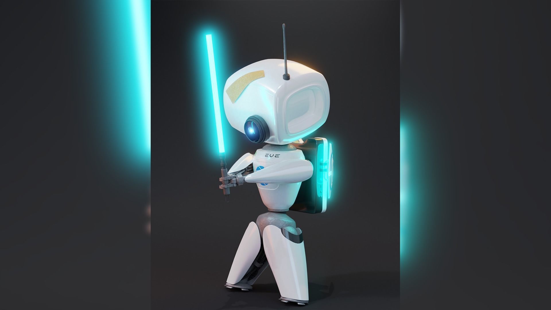 EVE Little Mechabot Free 3D model_1