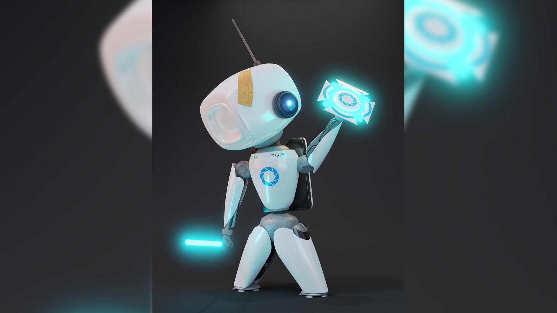 EVE Little Mechabot Free 3D model_2