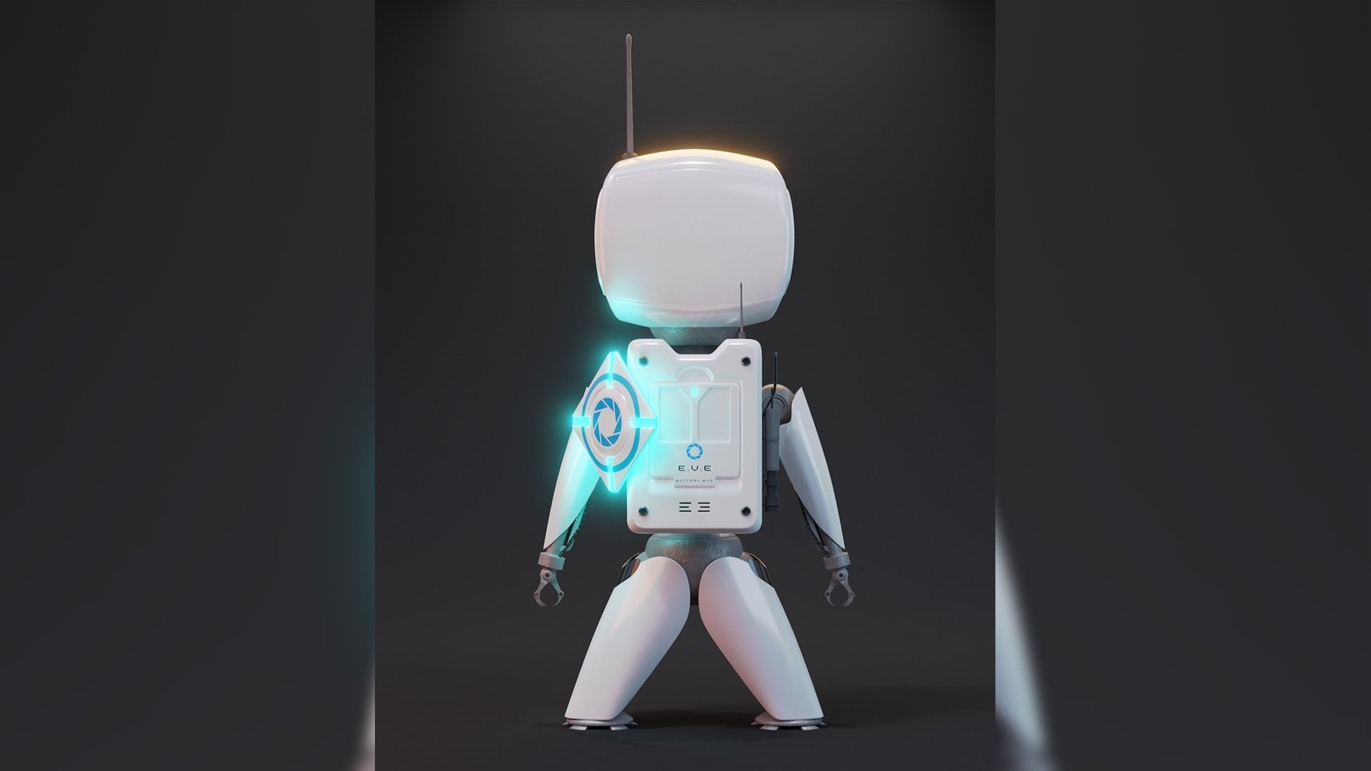 EVE Little Mechabot Free 3D model_4