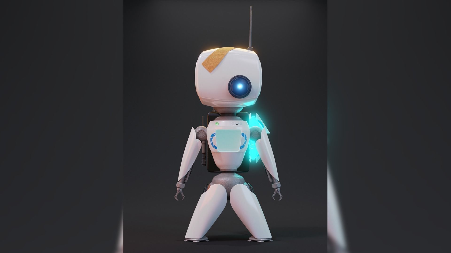 EVE Little Mechabot Free 3D model_3