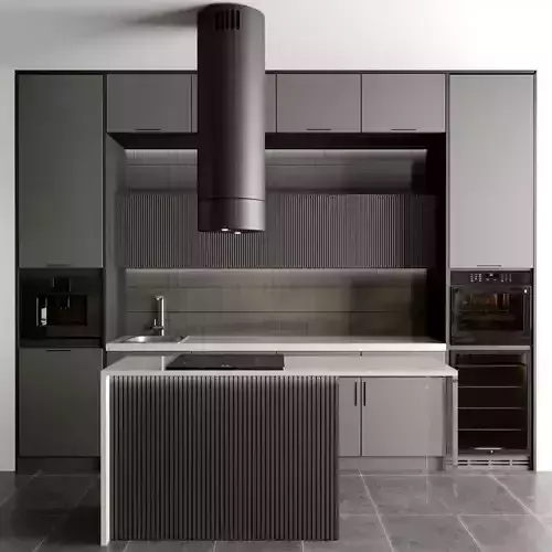  modern kitchen with 5 appliance kitchen