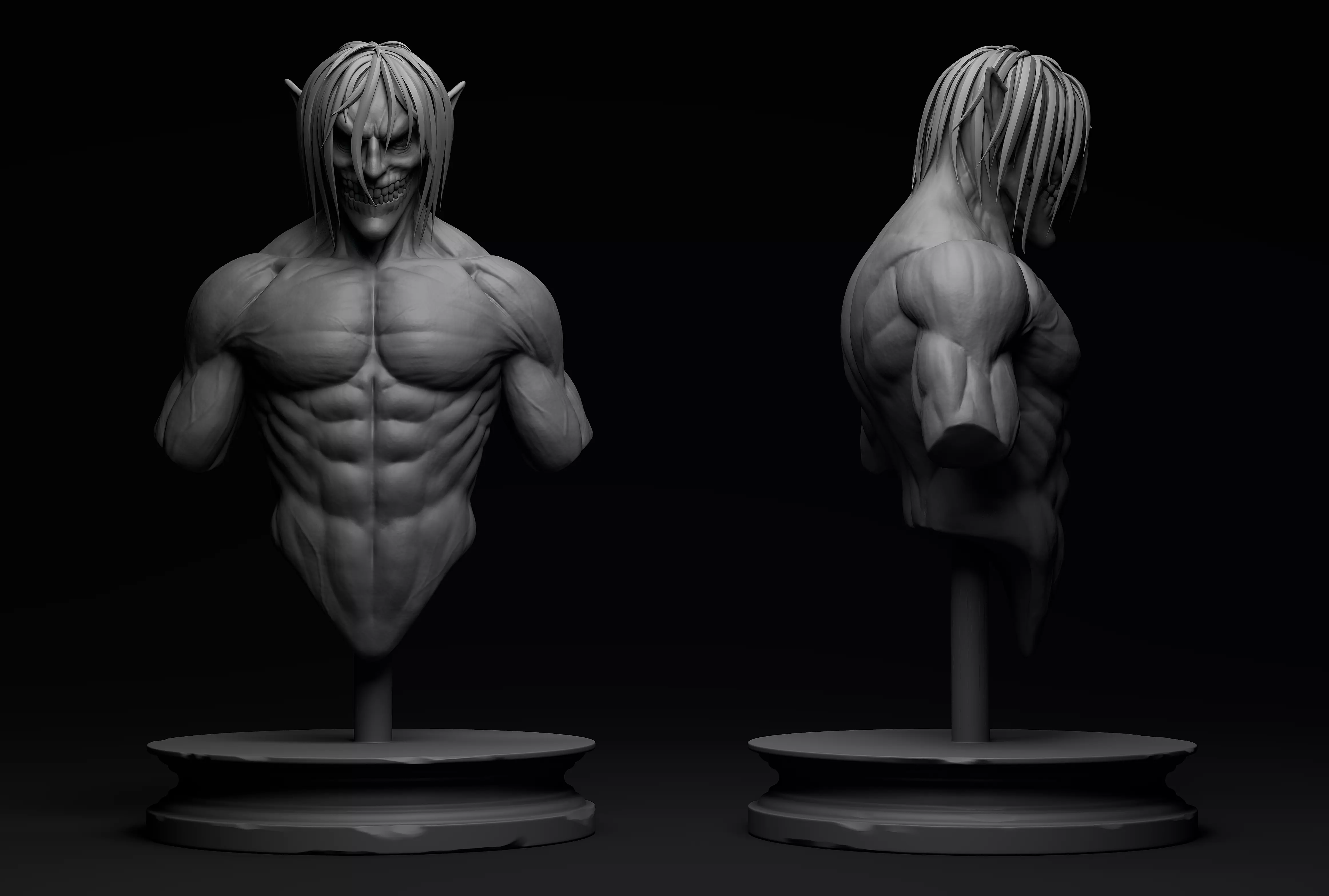 Attack Titan 3D STL File 3D print model_0