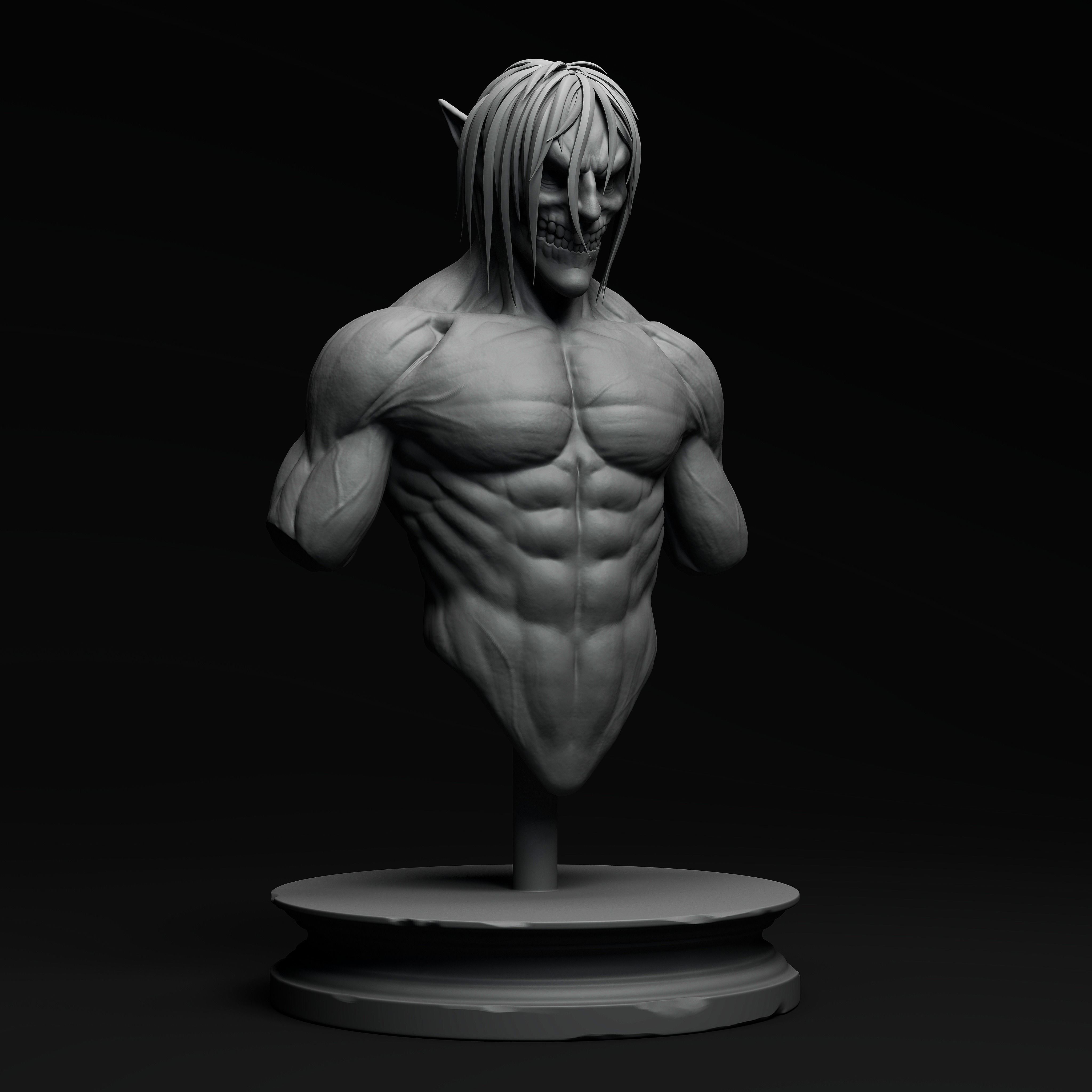 Attack Titan 3D STL File 3D print model_1