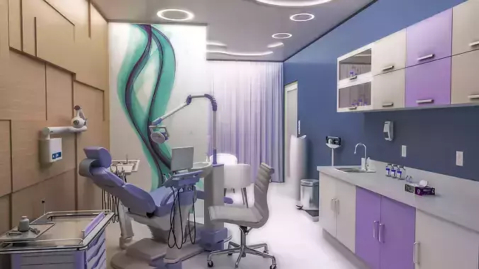 MEDICAL SPACES-DOCTOR OFFICE-DENTIST CLINIC 3D model