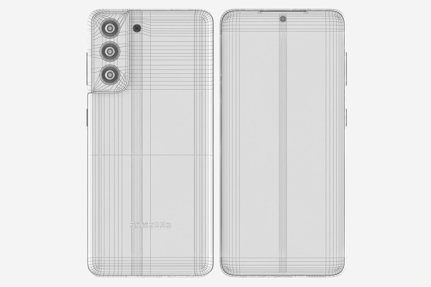 Samsung Galaxy S21 purple 3D model_14