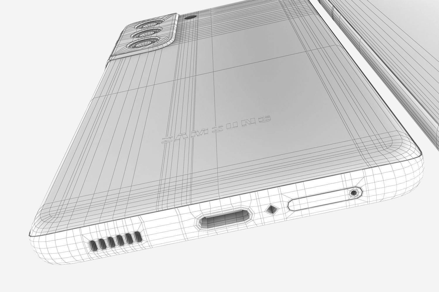 Samsung Galaxy S21 purple 3D model_18