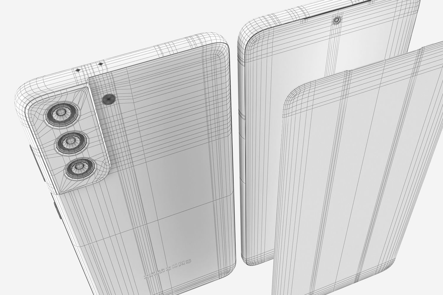 Samsung Galaxy S21 purple 3D model_16