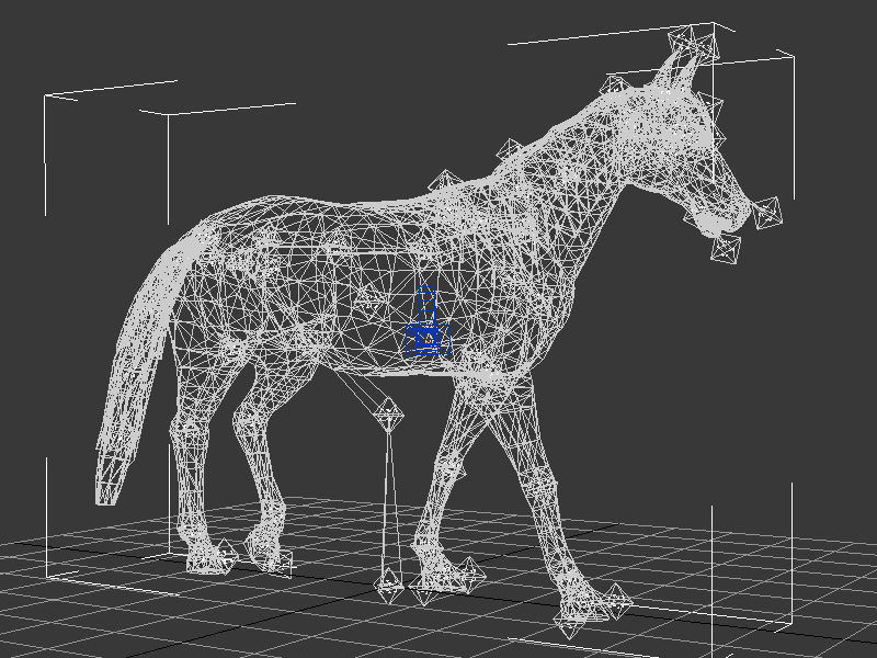 horse walk 3D model_2