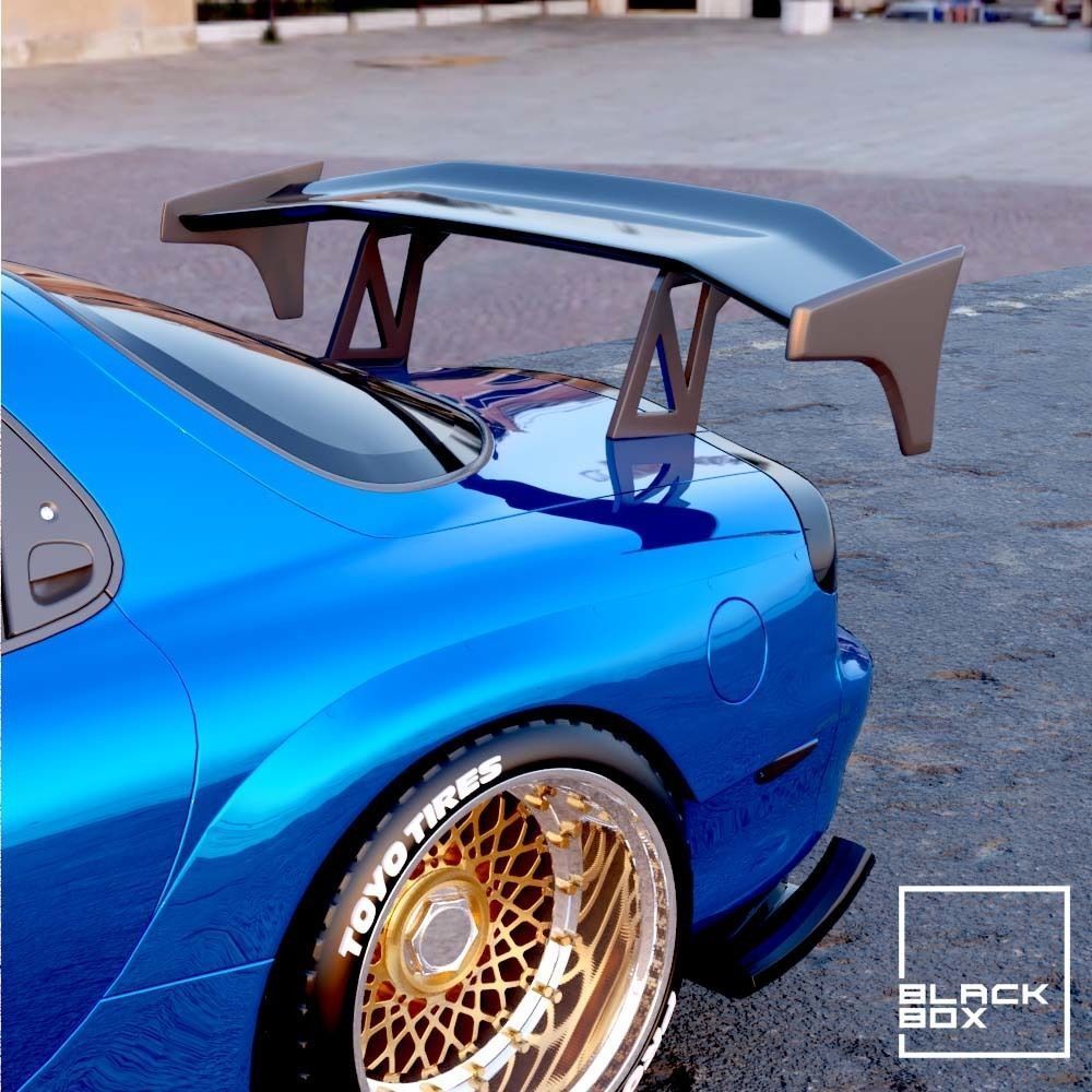 CUSTOMIZABLE WING SET FOR RC AND DIECAST 3D print model_3