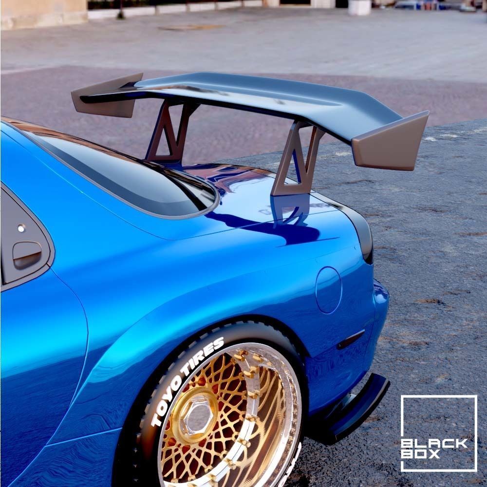 CUSTOMIZABLE WING SET FOR RC AND DIECAST 3D print model_2