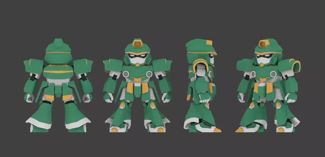 Super Mecha 22 - Buadom of Code Name BU40M - 3D Print Ready 3D print model_0