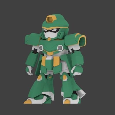 Super Mecha 22 - Buadom of Code Name BU40M - 3D Print Ready 3D print model_2