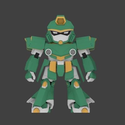 Super Mecha 22 - Buadom of Code Name BU40M - 3D Print Ready 3D print model_1