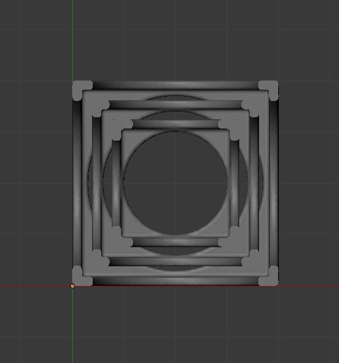 The tri-cube cube with hole in middle 3D print model_3