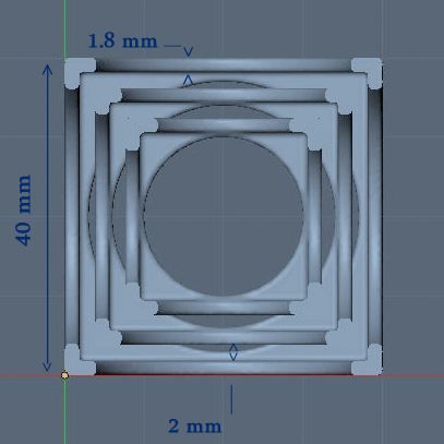 The tri-cube cube with hole in middle 3D print model_1