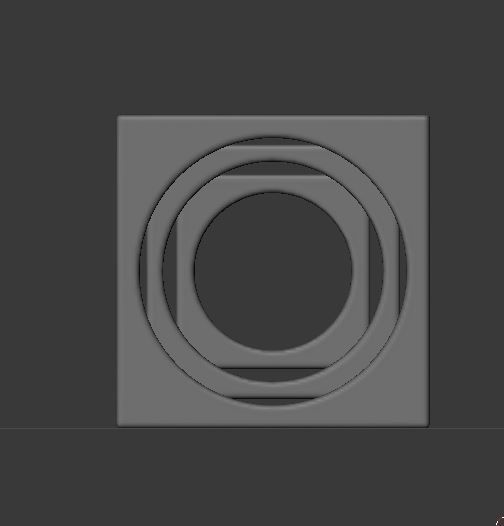 The tri-cube cube with hole in middle 3D print model_4