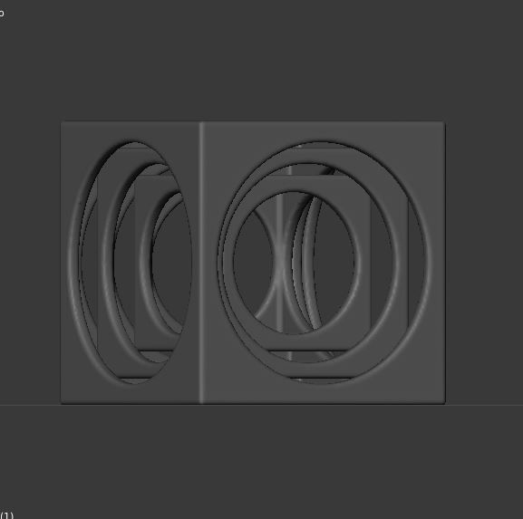 The tri-cube cube with hole in middle 3D print model_6
