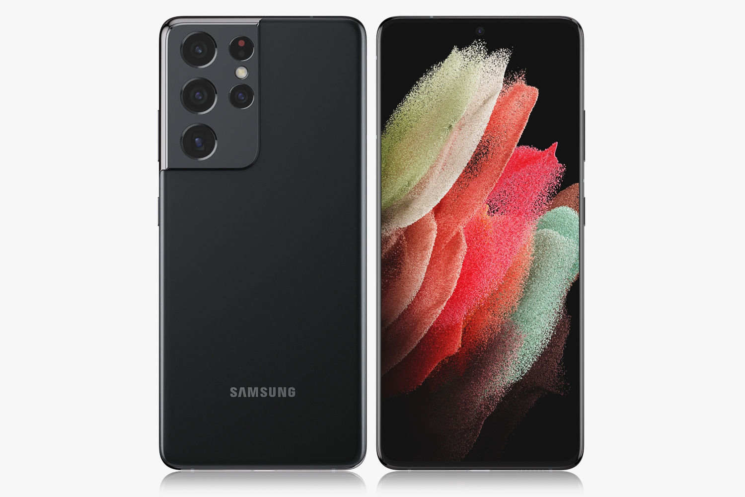 Samsung Galaxy S21 and S21 Plus and S21 Ultra 3D model_5