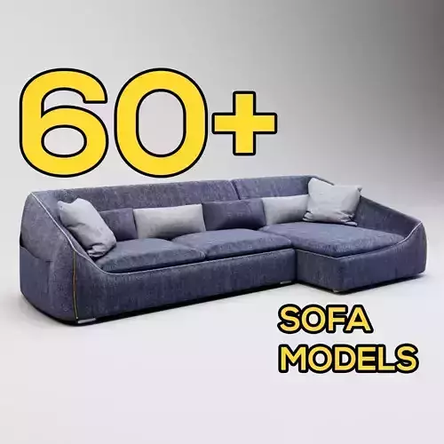 Sofa Bundle Pack -  60 Models Collection 