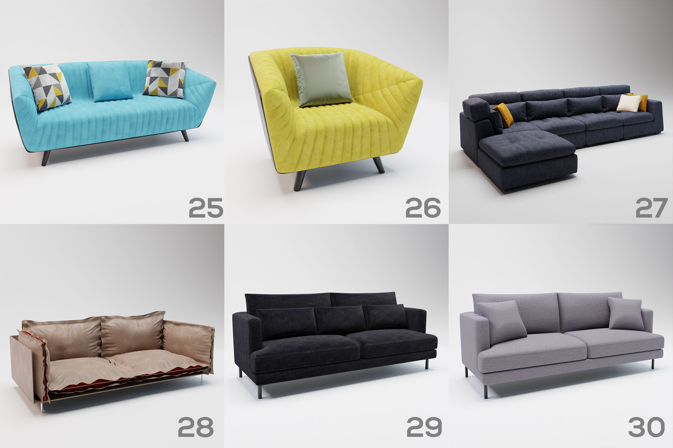 Sofa Bundle Pack -  60 Models Collection _5