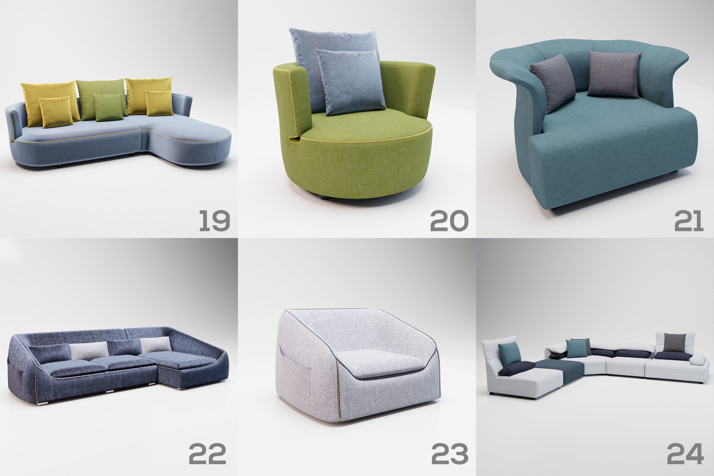 Sofa Bundle Pack -  60 Models Collection _4