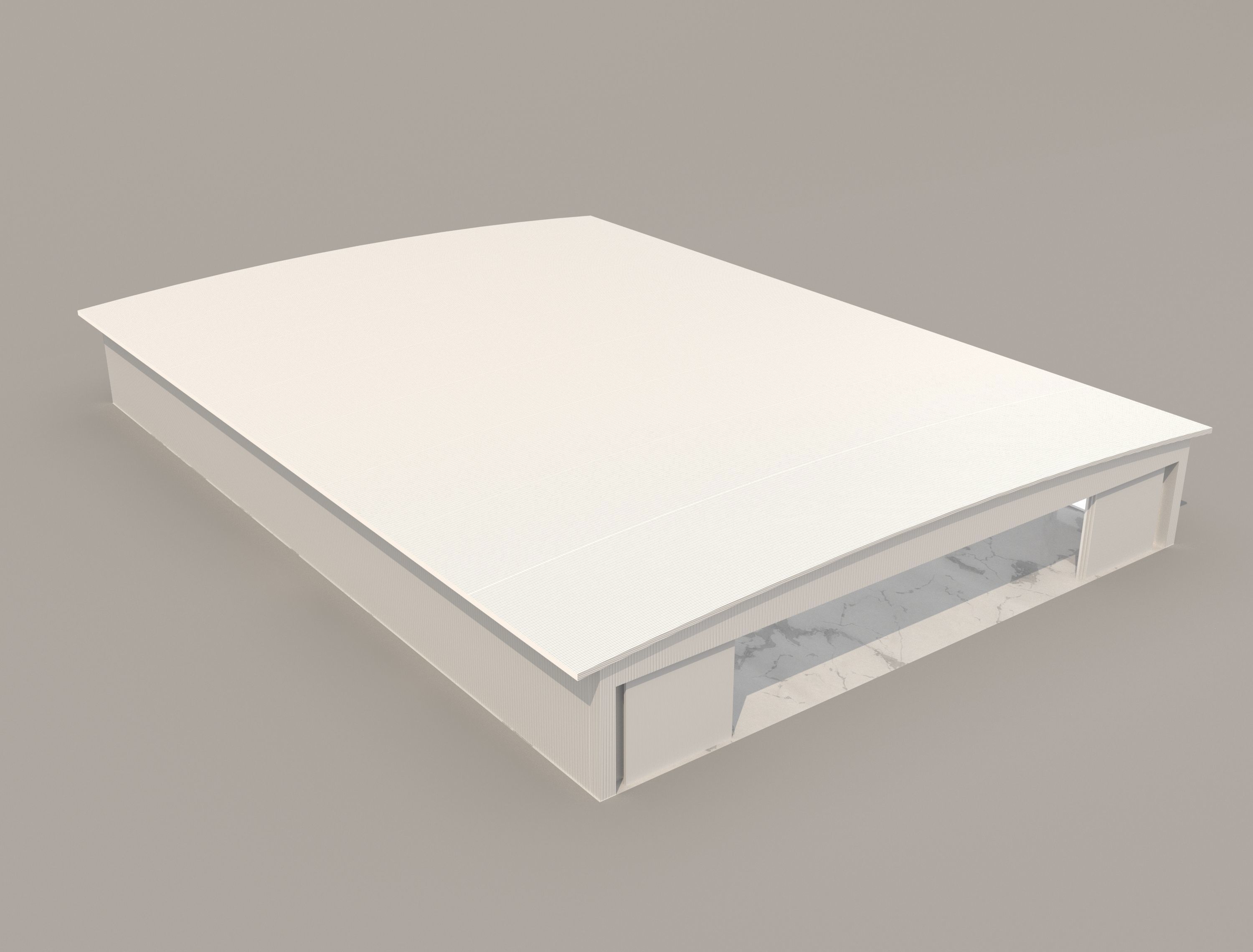 Industrial Metal Hangar 3D model_7