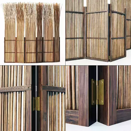 Screen thin branch wood decor n1