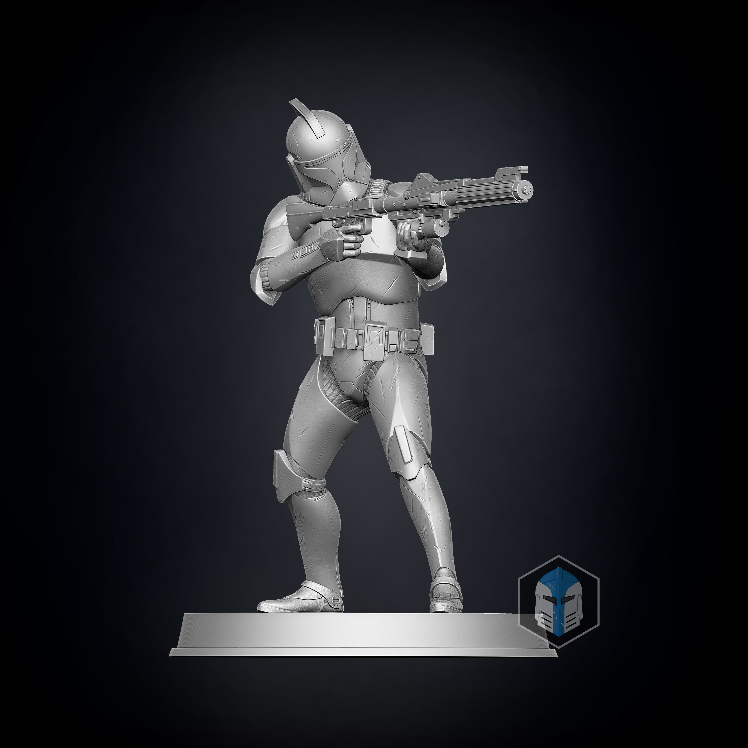Clone Trooper Figurines - Defenders 3D print model_3