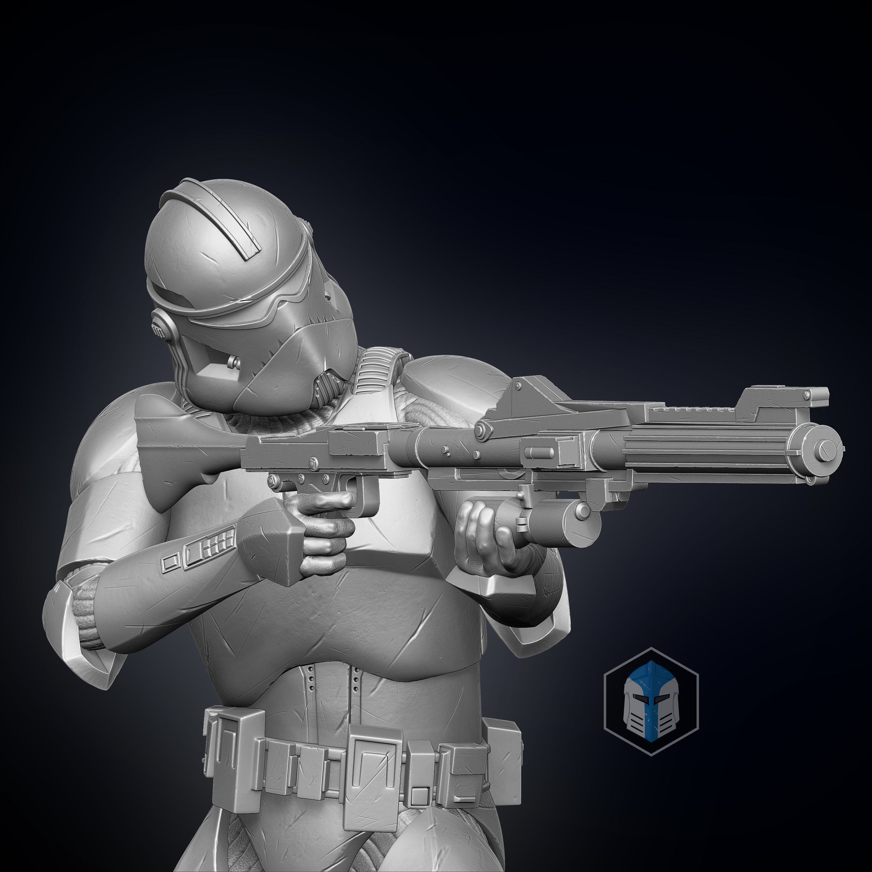 Clone Trooper Figurines - Defenders 3D print model_14