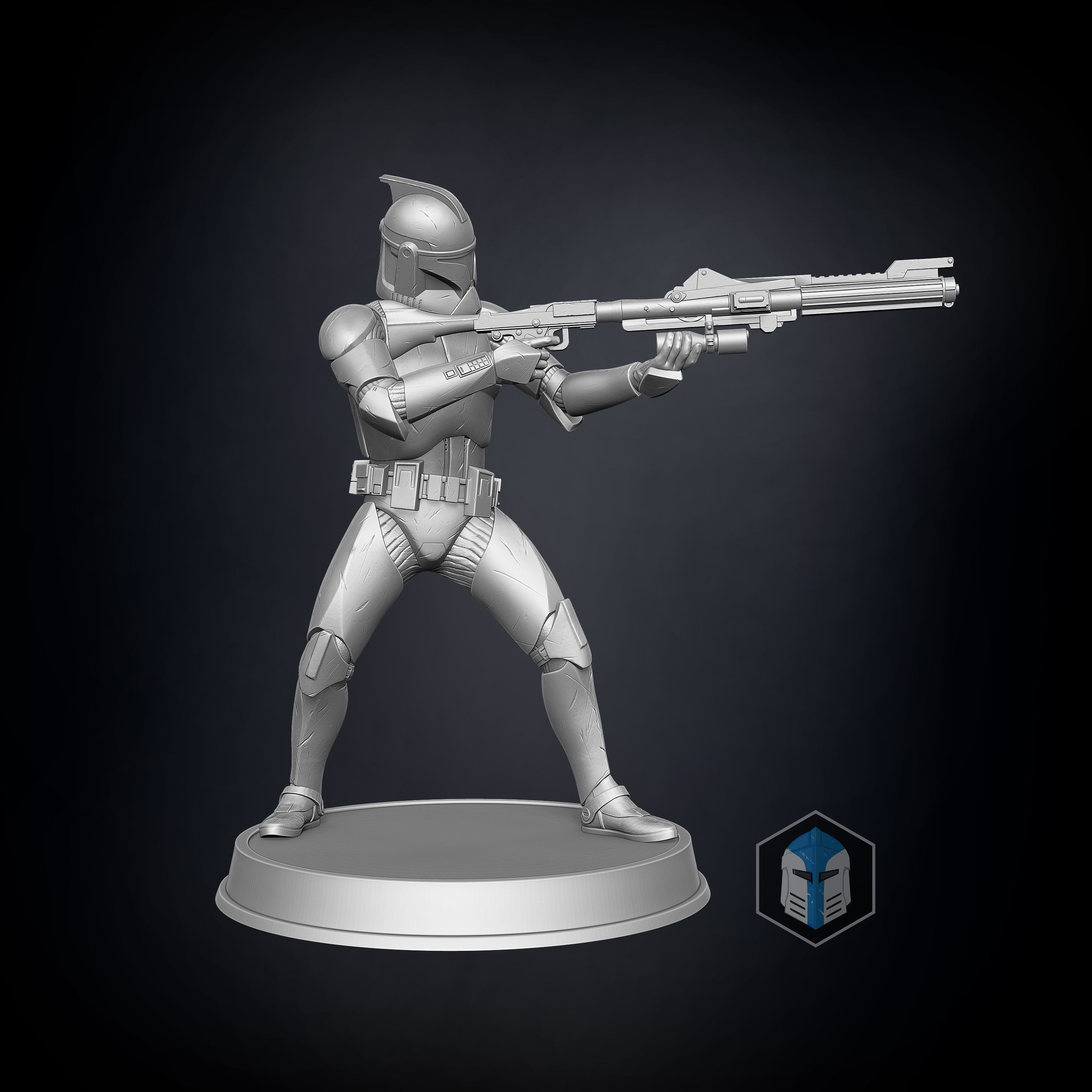 Clone Trooper Figurines - Defenders 3D print model_2