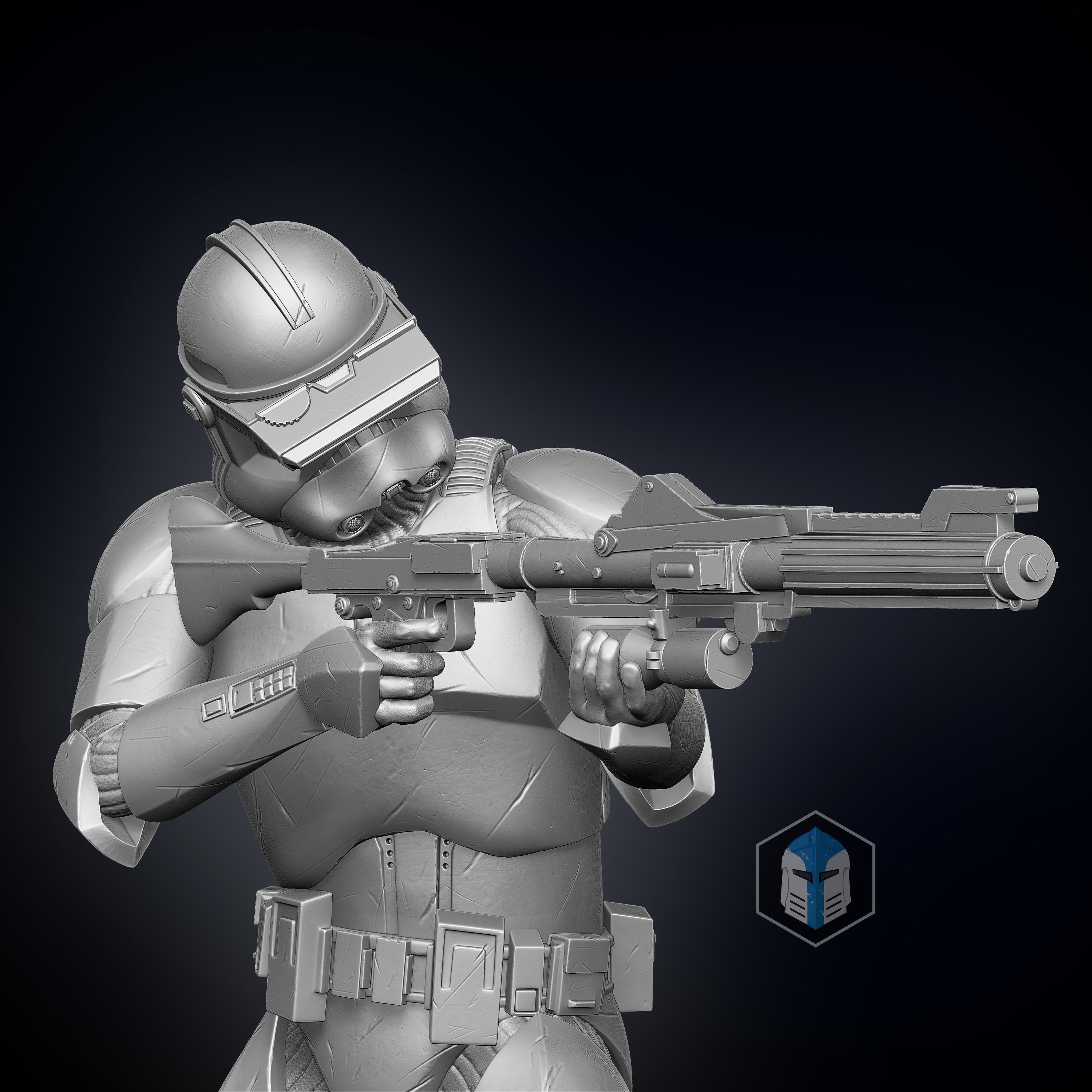 Clone Trooper Figurines - Defenders 3D print model_15