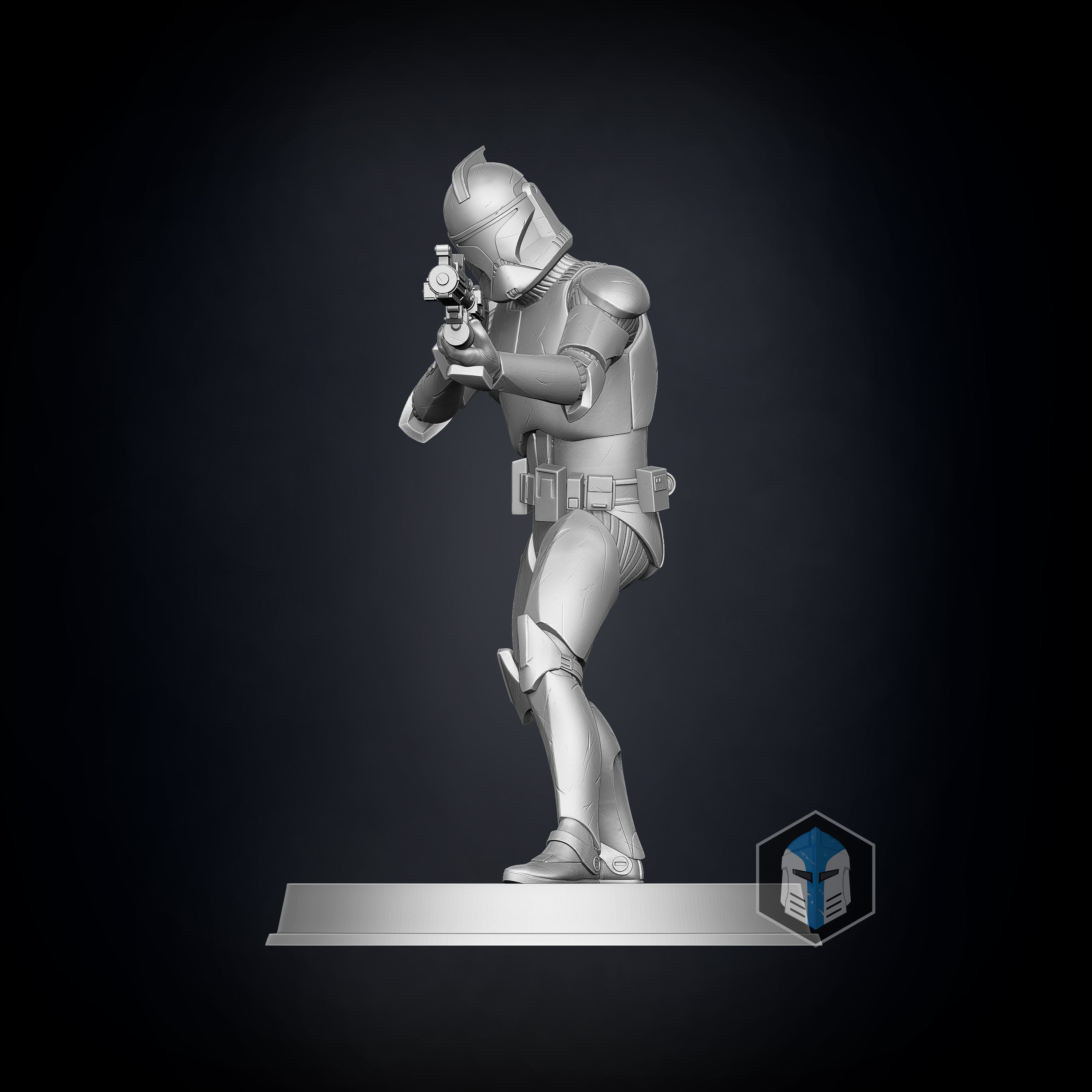 Clone Trooper Figurines - Defenders 3D print model_4