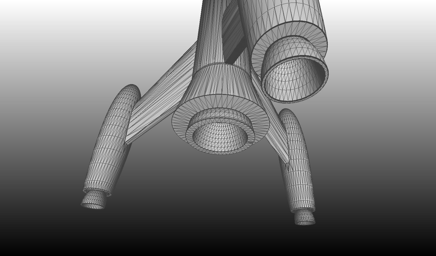 Simple Rocket 3D model_9