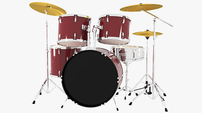 Acoustic Drum Kits 3D model