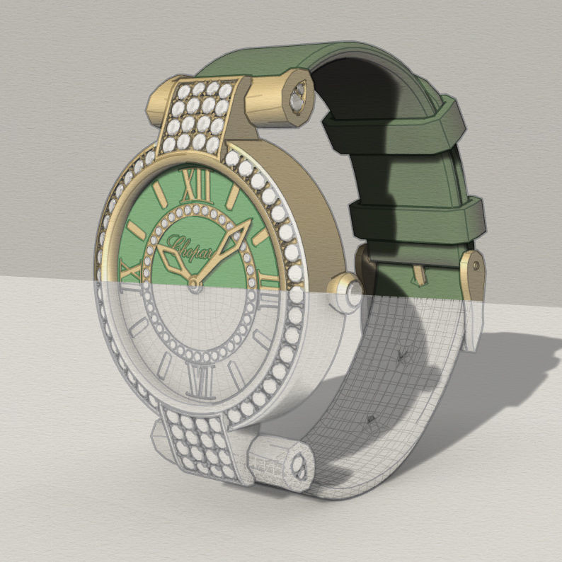 Chopard Imperiale Watch Low-poly 3D model_27