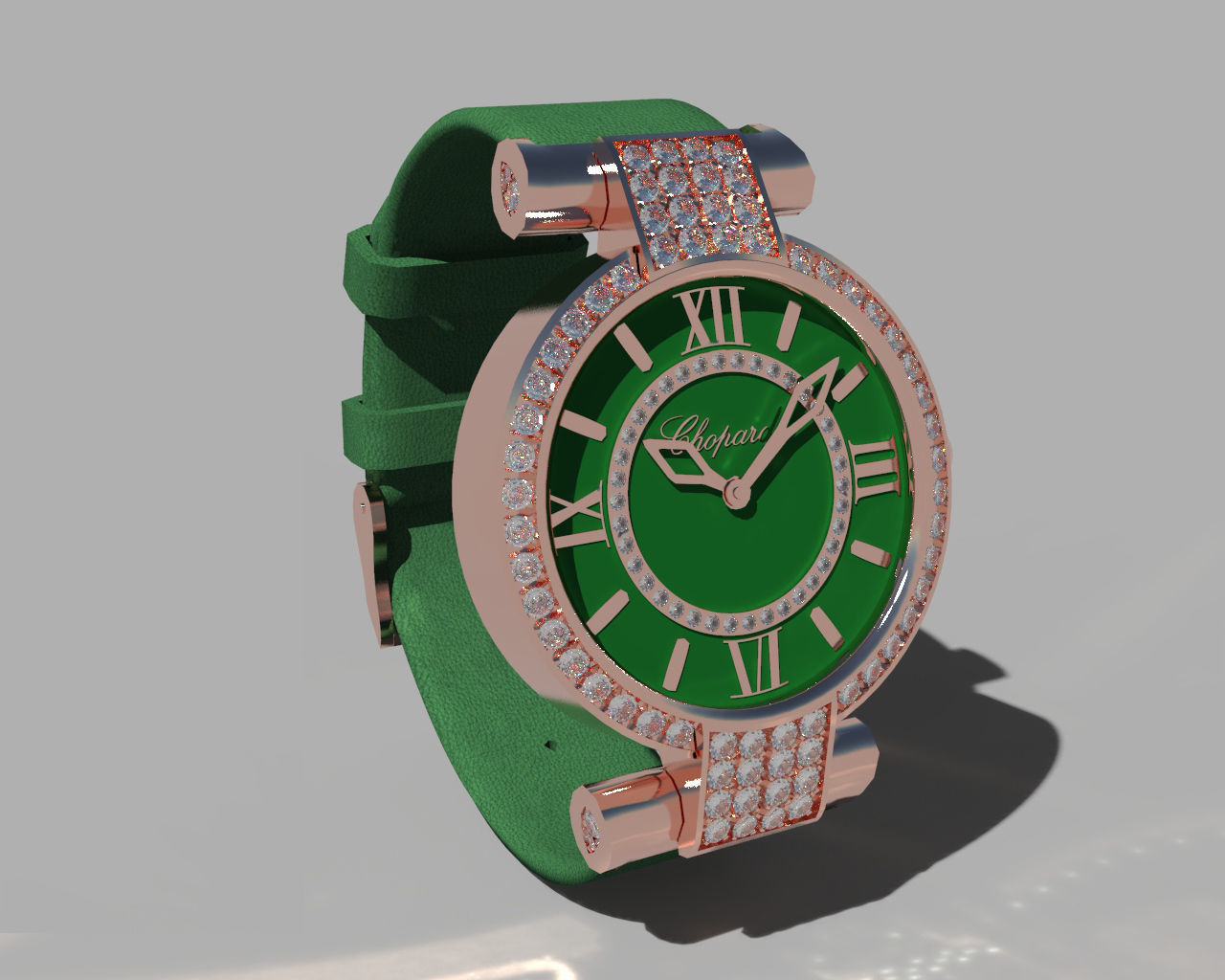 Chopard Imperiale Watch Low-poly 3D model_7