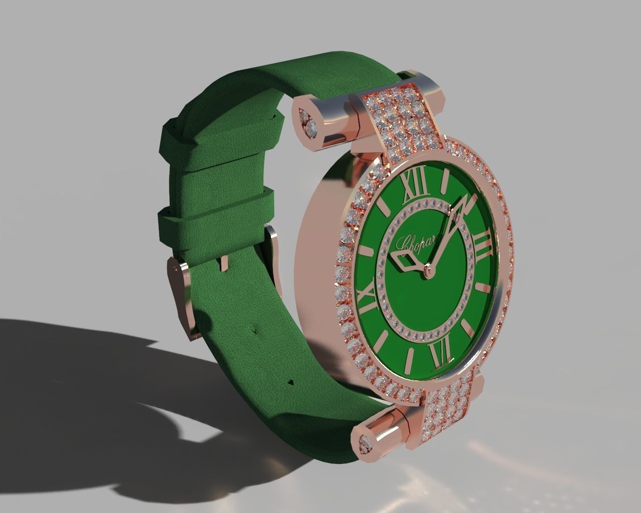 Chopard Imperiale Watch Low-poly 3D model_6