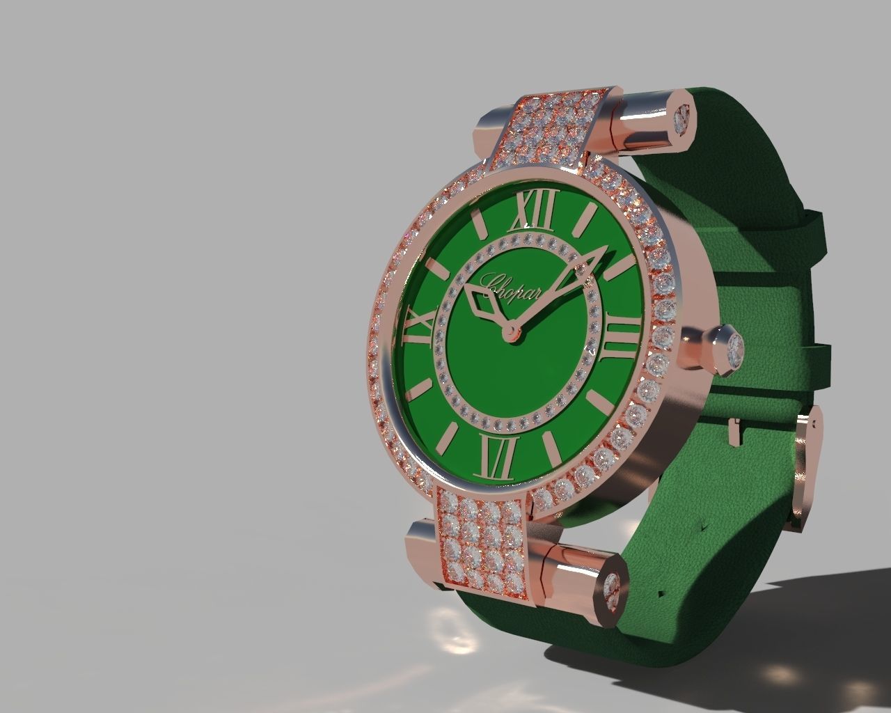 Chopard Imperiale Watch Low-poly 3D model_2