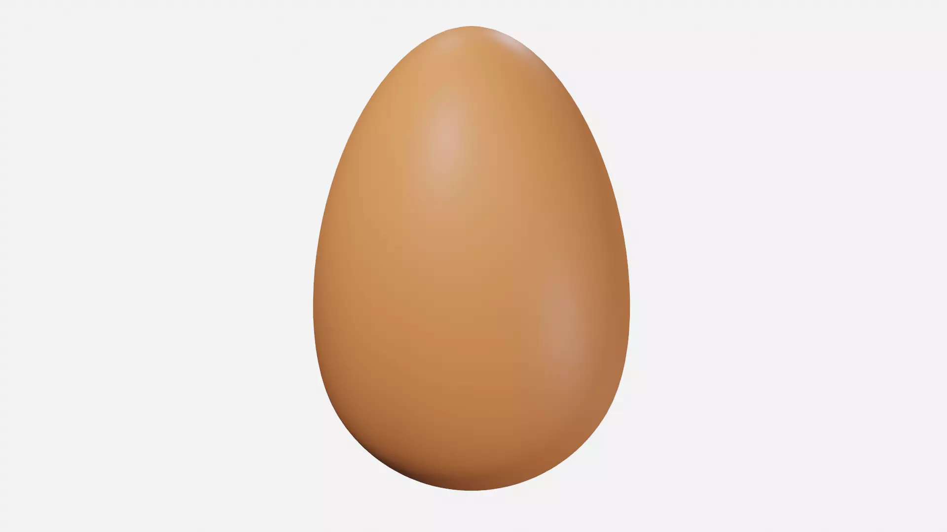 Brown egg 3D model