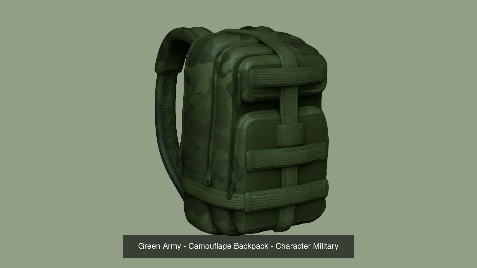 17 Backpacks Complete - Soldiers - Girls - Camping 3D Model Collection_6