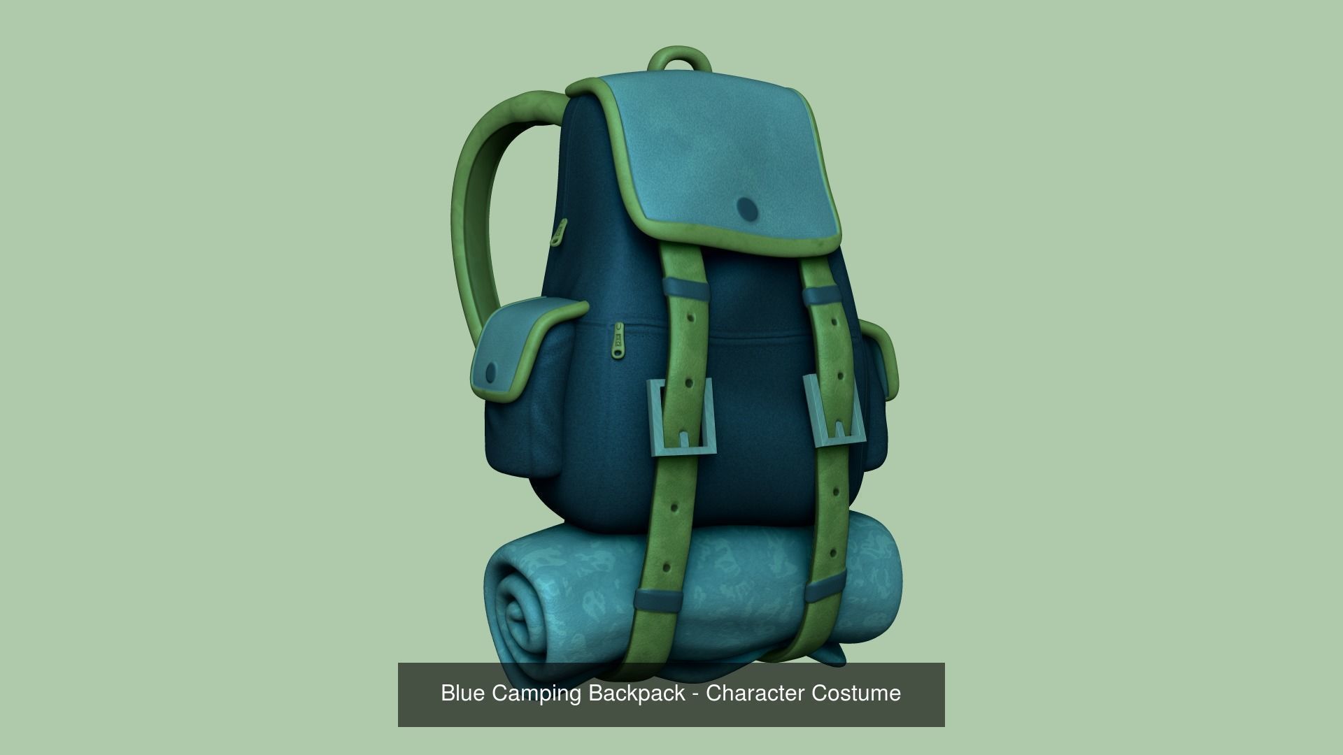 17 Backpacks Complete - Soldiers - Girls - Camping 3D Model Collection_9