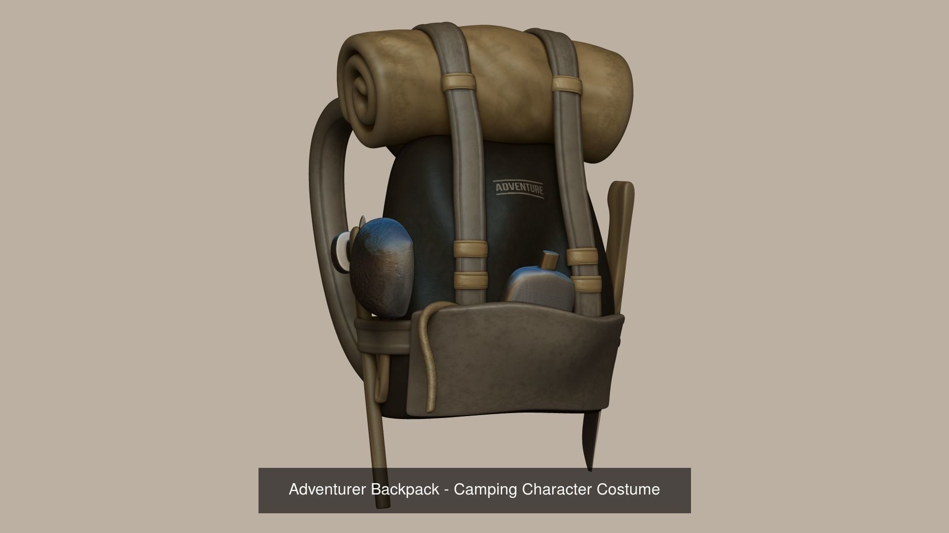 17 Backpacks Complete - Soldiers - Girls - Camping 3D Model Collection_4