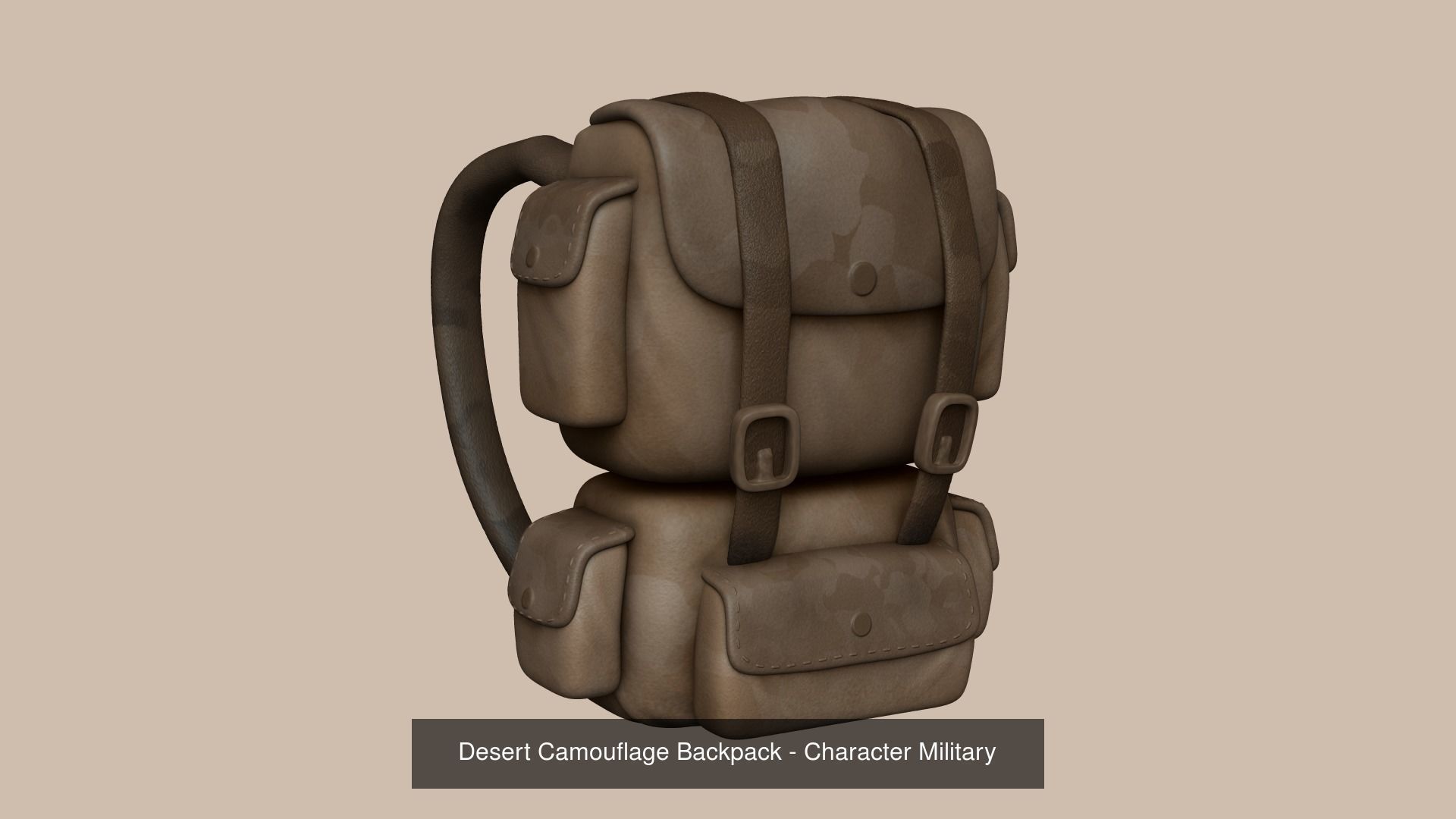17 Backpacks Complete - Soldiers - Girls - Camping 3D Model Collection_7