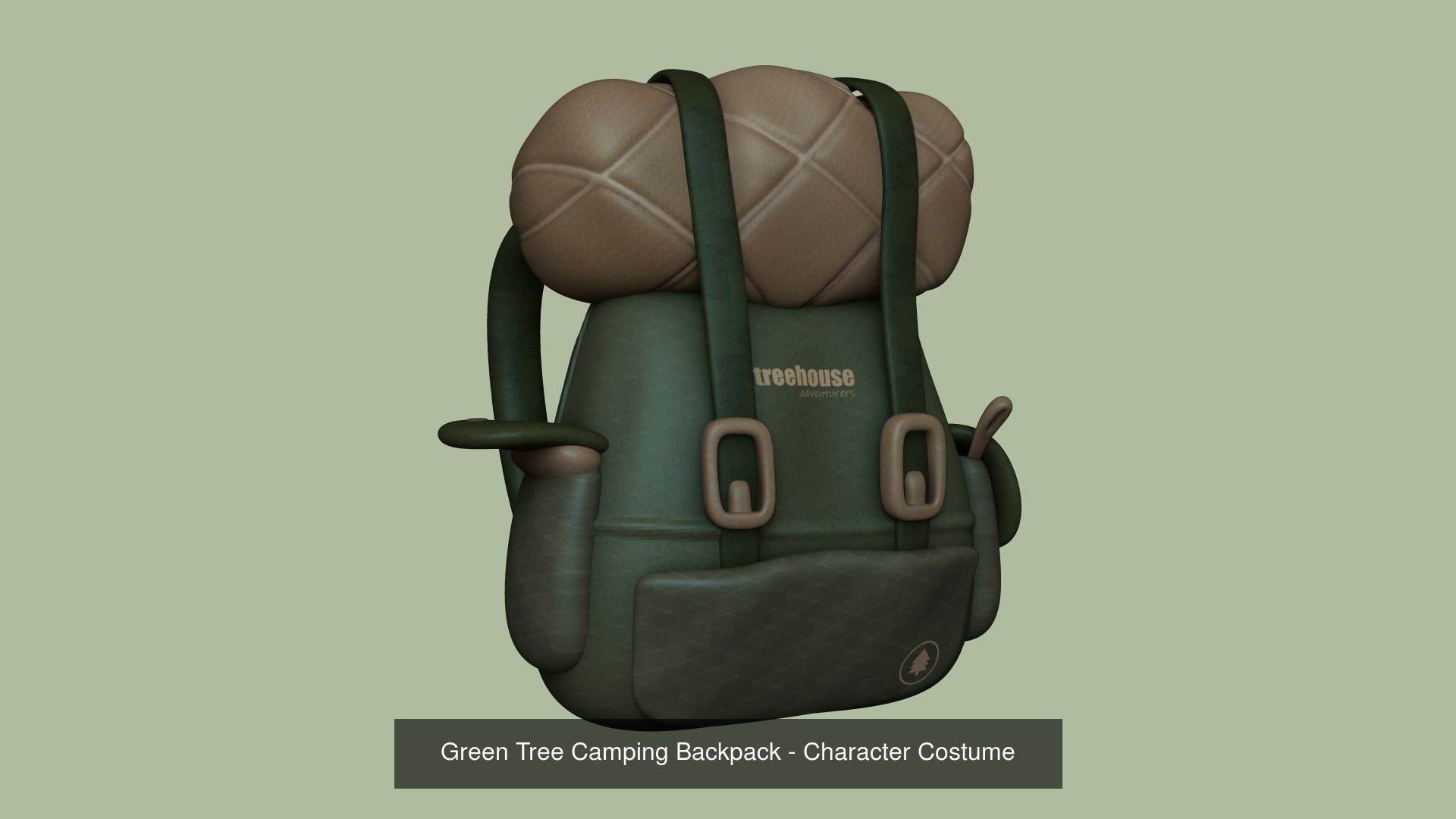 17 Backpacks Complete - Soldiers - Girls - Camping 3D Model Collection_11