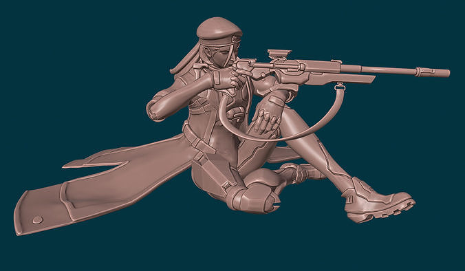 Captain Amari 3D print model