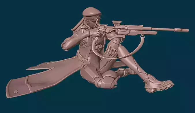 Captain Amari 3D print model
